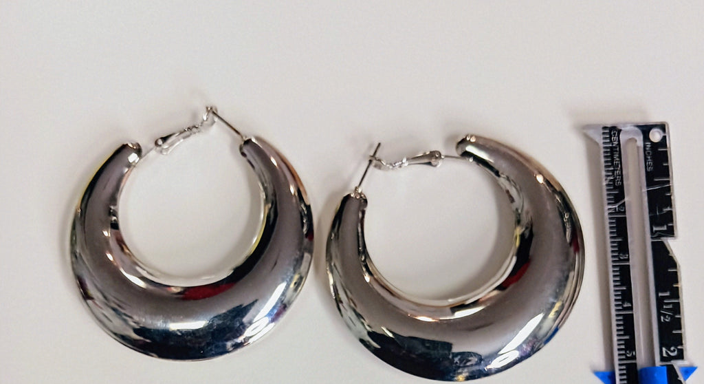 Everyday Chic Silver Hoops