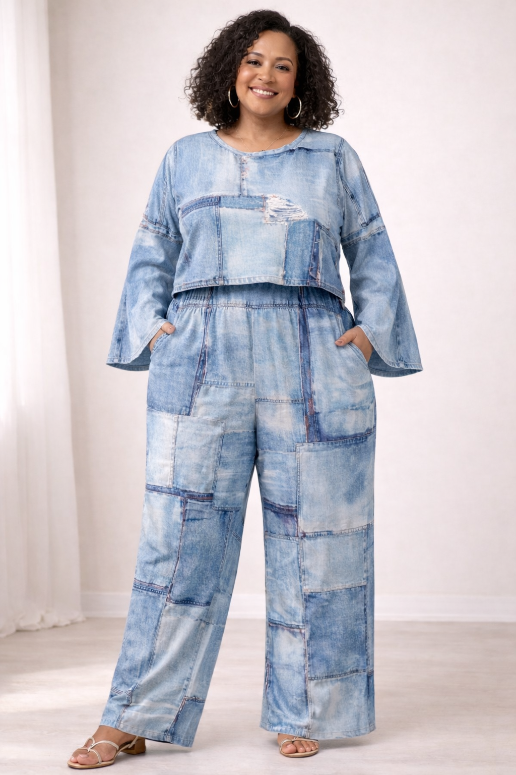 denim-print-jersey-knit-two-piece-set