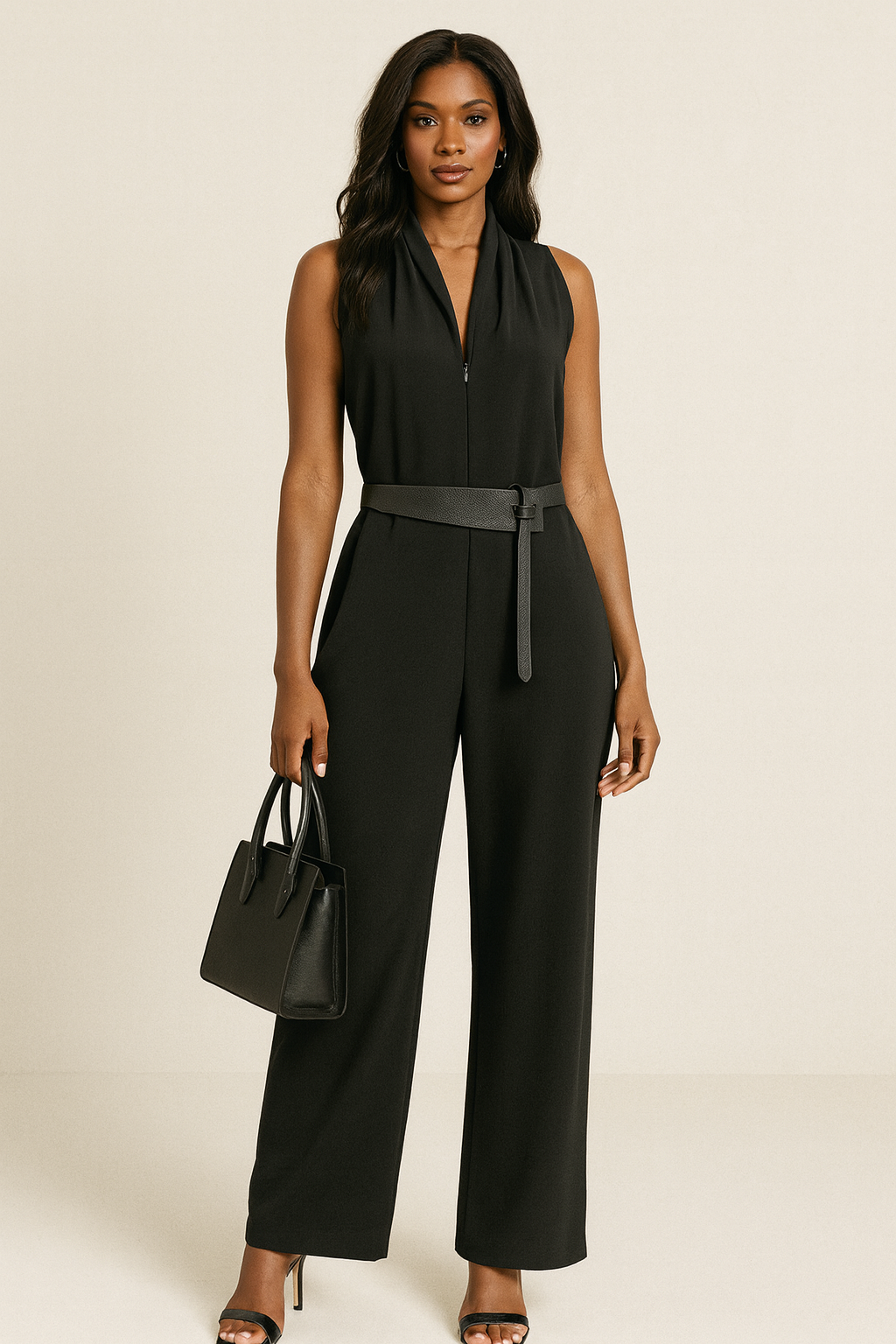 Black wide leg  Jumpsuit