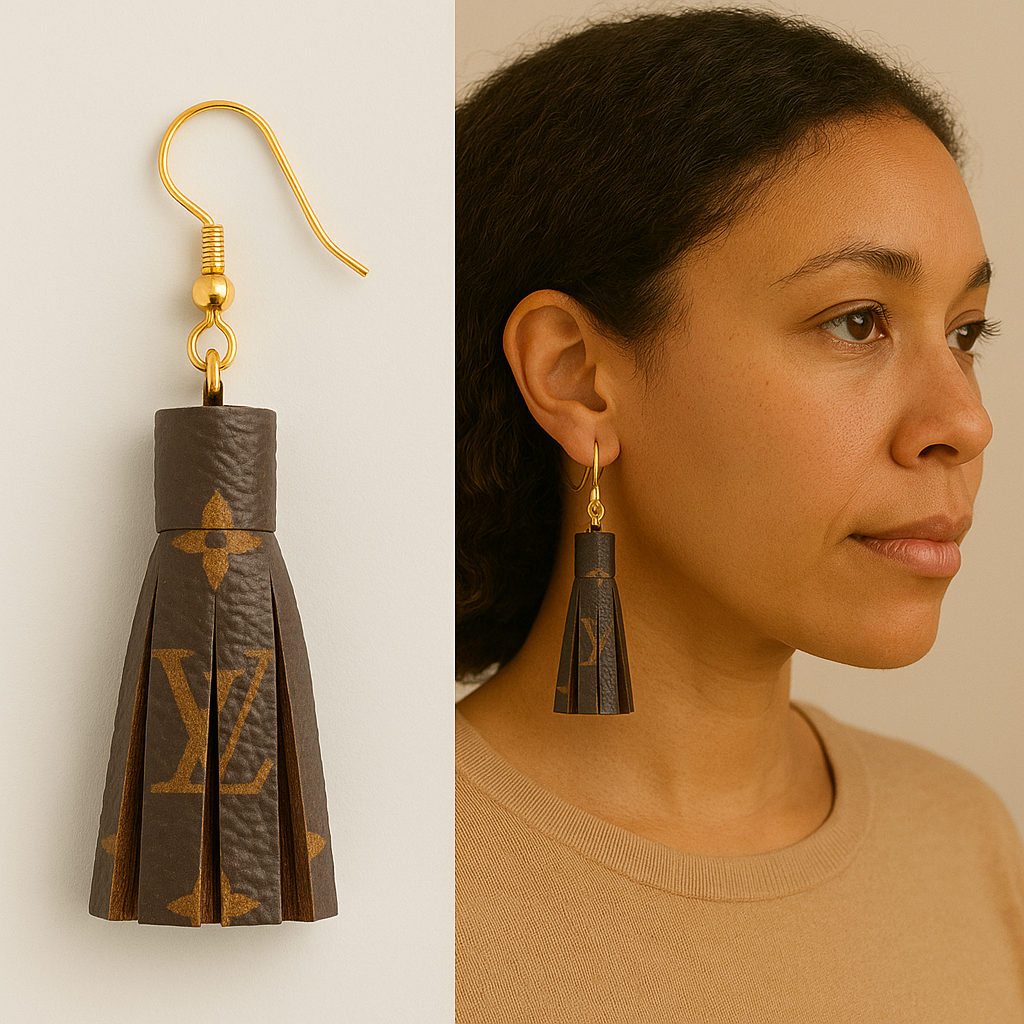 Mini Logo Tassel Earrings