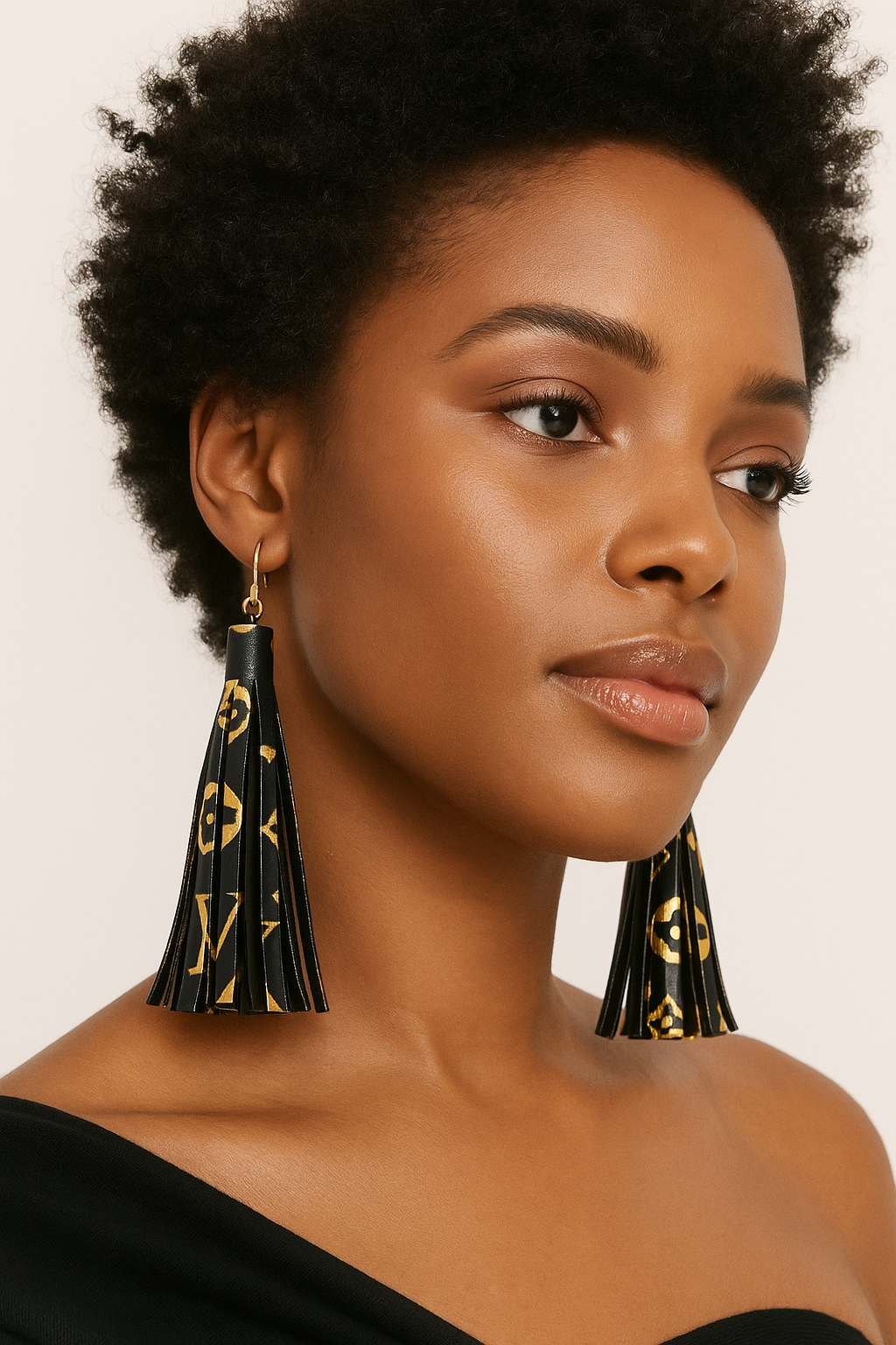 Logo Lux Tassel Earrings